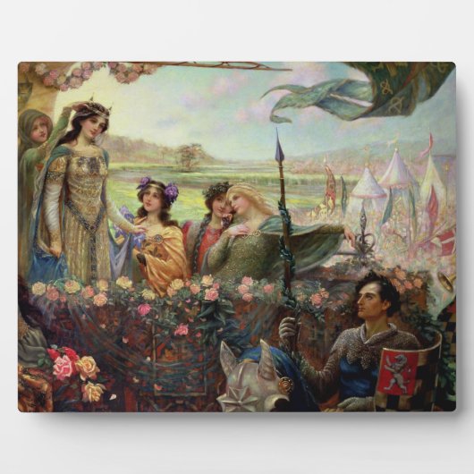 Lancelot und Guinevere Fotoplatte (Vorderseite)