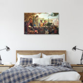 Lancelot und Guinevere Leinwanddruck (Insitu (Schlafzimmer))