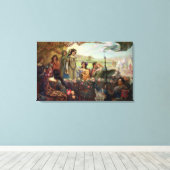 Lancelot und Guinevere Leinwanddruck (Insitu (Holzboden))
