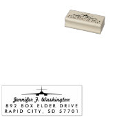 Lancer B-1 Bomber Custom Rücksendeadresse Wood Bri Gummistempel (Stempel)