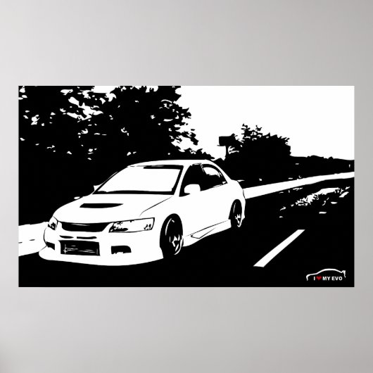 Lancer EVO 9 Poster (Vorne)
