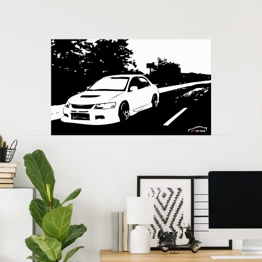 Lancer EVO 9 Poster (Heimbüro)