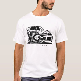 Lancer Evolution VI Evo Toon Art Car Enthusiasten T-Shirt