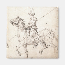 Lancer on Horseback von Albrecht Durer Magnet