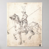 Lancer on Horseback von Albrecht Durer Poster (Vorne)