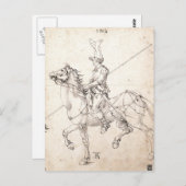 Lancer on Horseback von Albrecht Durer Postkarte (Vorne/Hinten)