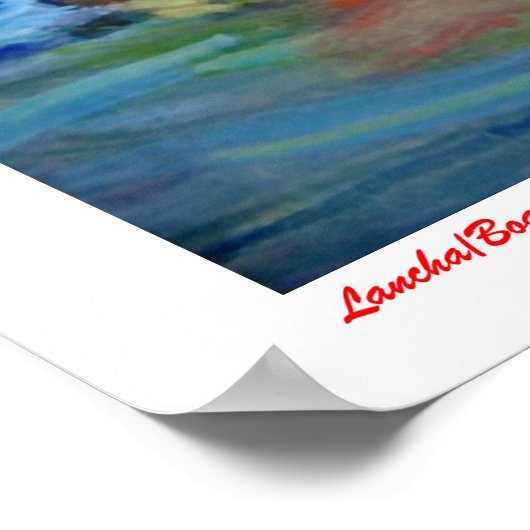 Lancha/Boot Poster (Ecke)
