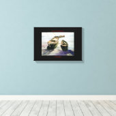 Lanchas de pesca/Fischerboote Leinwanddruck (Insitu (Holzboden))