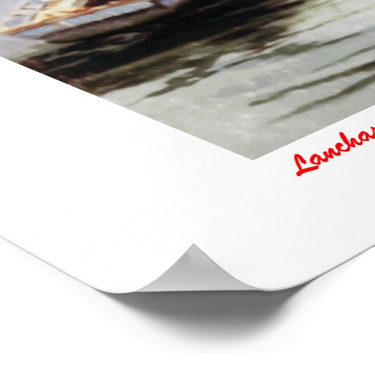 Lanchas de pesca/Fischerboote Poster (Ecke)