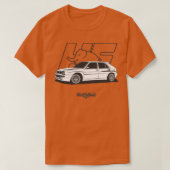 Lancia Delta HF Integrale Evo 2 schwarze Ampel wei T-Shirt (Design vorne)