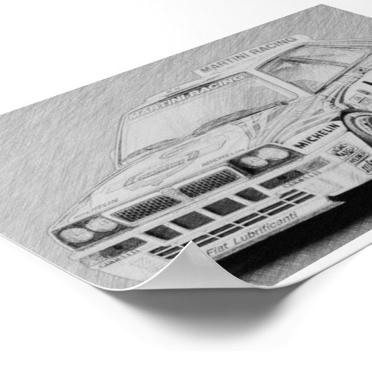 Lancia Delta Integrale Poster (Ecke)