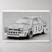 Lancia Delta Integrale Poster (Vorne)
