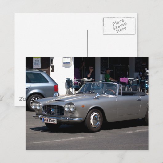 Lancia Flaminia Postkarte (Vorne/Hinten)