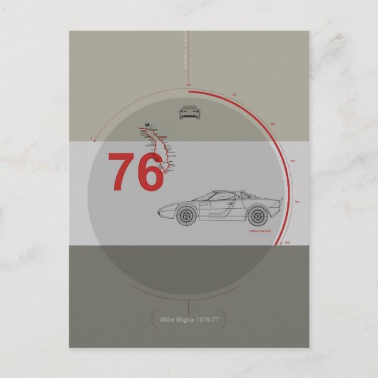 Lancia Stratos Postkarte (Vorderseite)