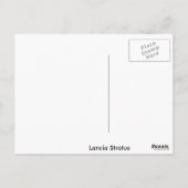 Lancia Stratus Sketch Postkarte (Rückseite)