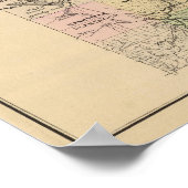 Land 5 Karte Poster (Ecke)