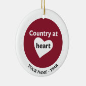 Land am Herzen Keramikornament (Rechts)