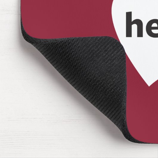 Land am Herzen Mousepad (Ecke)