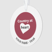 Land am Herzen Ornament (Vorderseite)
