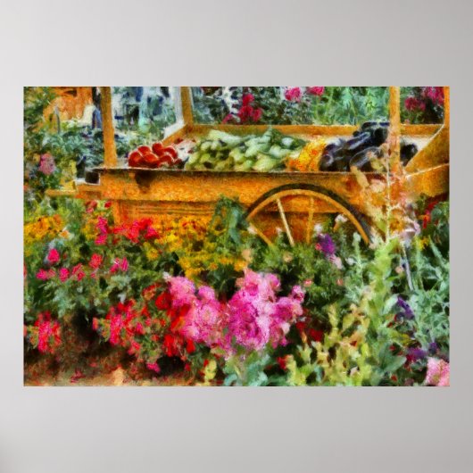 Land - Am Markt für Bauern Poster (Vorne)