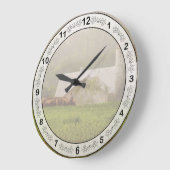 Land - Amish Große Wanduhr (Winkel)