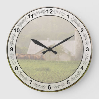 Land - Amish Große Wanduhr