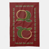 Land-Äpfel Geschirrtuch (Vertikal)