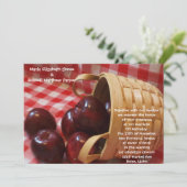 Land-Apple Wedding Einladung (Stehend Vorderseite)