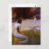 LAND BABY (Meerjungfrau) ~ Postkarte (Vorne/Hinten)
