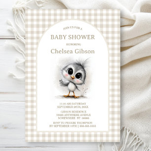 Land Baby Shower mit Vögeln Einladung