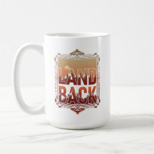 LAND BACK Indigene Rechte Berg Sonnenuntergang Kaffeetasse
