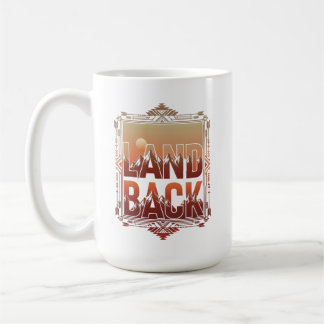 LAND BACK Indigene Rechte Berg Sonnenuntergang Kaffeetasse