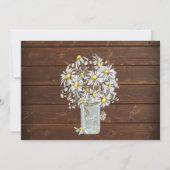 Land Barn Wood Mason Jar Daisy BarefootBride™ (Rückseite)