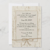 Land Barn Wood Save the Date (Rückseite)