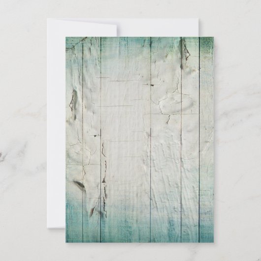 Land Barnholz Rustikale Hochzeitseinladungen Einladung (Rückseite)