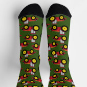 Land Bauer Traktoren Muster Landwirtschaft Socken (Oben)