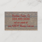 Land-Bauernhof-Schwein-Grill Visitenkarte (Rückseite)