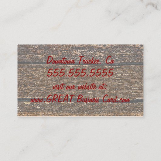 Land-Bauernhof-Schwein-Grill Visitenkarte (Rückseite)