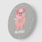 Land-Bauernhofschweinliebhaberraum-Dekoruhr Große Wanduhr (Winkel)