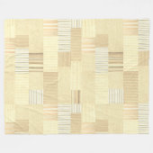 Land beige Patchwork-Quilt Streifen Fleecedecke (Vorderseite (Horizontal))