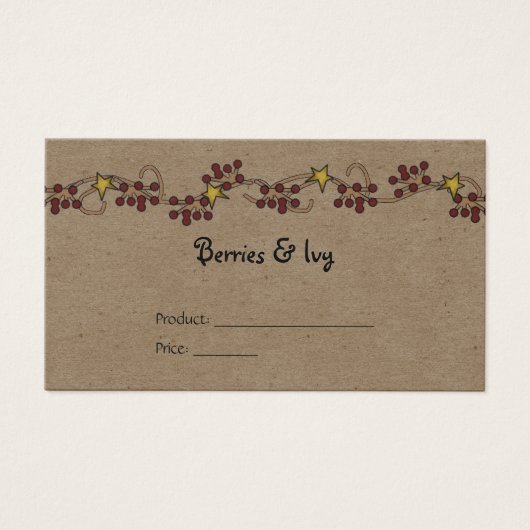 Land Berry und Star Garland Preis (Vorderseite)