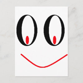 Land betrunkene Augen mit einem strahlenden Lächel Postkarte