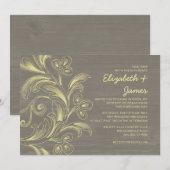 Land Blühe Hochzeitseinladungen Einladung (Vorne/Hinten)