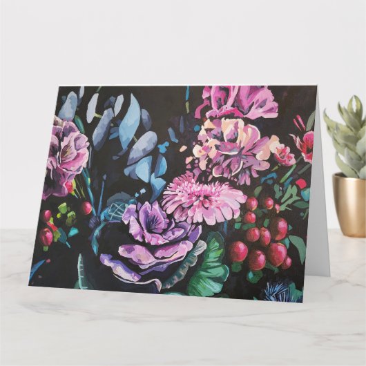 Land Blumen Grußkarte gefaltet Karte (Kleine Pflanze)