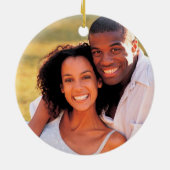 Land-Blumenerstes Weihnachtsverheirateter Herr u. Keramik Ornament (Hinten)