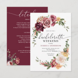 Land Boho Rustikaler Junggeselinnen-Abschied Einladung