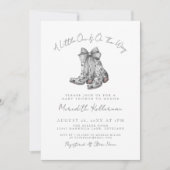 Land Bow Baby Shower Einladung (Vorderseite)