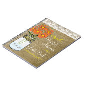 Land-Brautparty-Gast-Buch Notizblock (Linke Seite)