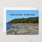 Land Bridge Bar Harbour Postkarte (Vorne/Hinten)