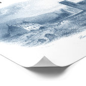 Land Bronte mit Kirche und Parsony Poster (Ecke)